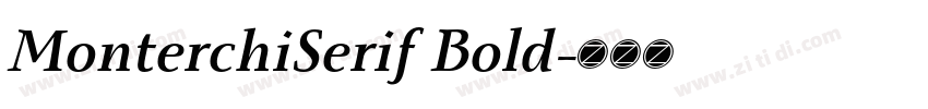 MonterchiSerif Bold字体转换
